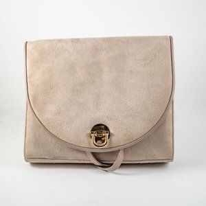 Frenchy of California - Shoulder Purse - Pink Suede - Made in the USA